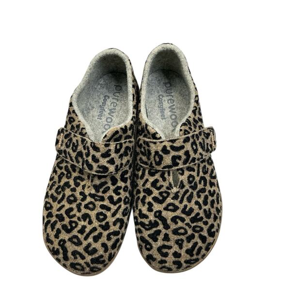 Cosyfeet Pure wool Indoor Outdoor Frieda Leopard Print Comfort Size 6 - Picture 10 of 15